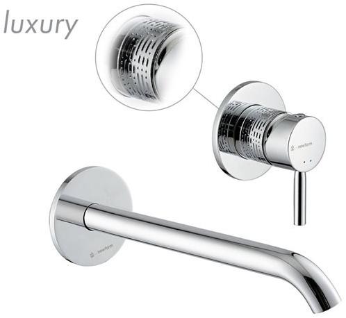 newform Смеситель для раковины настенный, однорычажный, сливной Blink sun-id-1506287 - Вид №3