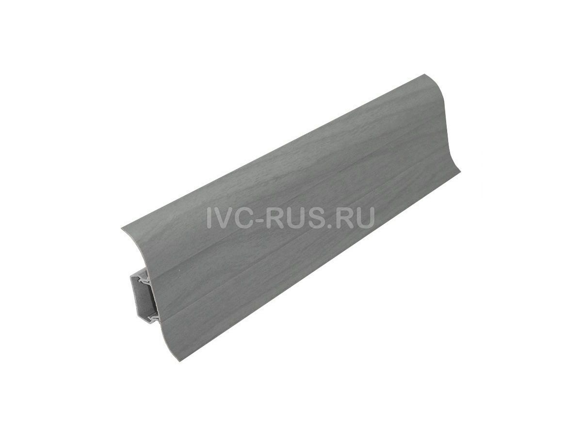 Плинтус пластиковый с кабель-каналом и мягким краем KЛАССИК 55 i51891 IVC-RUS 