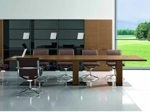 Bralco Прямоугольный стол для совещаний из орехового дерева Arche