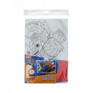 33259 Рисуем по холсту № 01 СК "ЛИДЕР ГОНКИ" Blaze and the Monster Machines