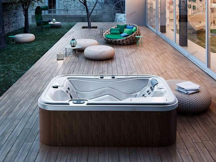 Glass1989 Прямоугольный мини-бассейн с 3-х местной гидромассажной ванной Home & spa rituals sun-id-1443481