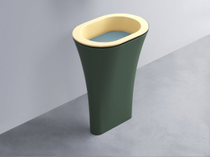 AMLA65-CN+AMPILO-PL+AMCOLO-MU Раковина Amedeo Ovale отдельностоящая cielo Enjoy + Amedeo