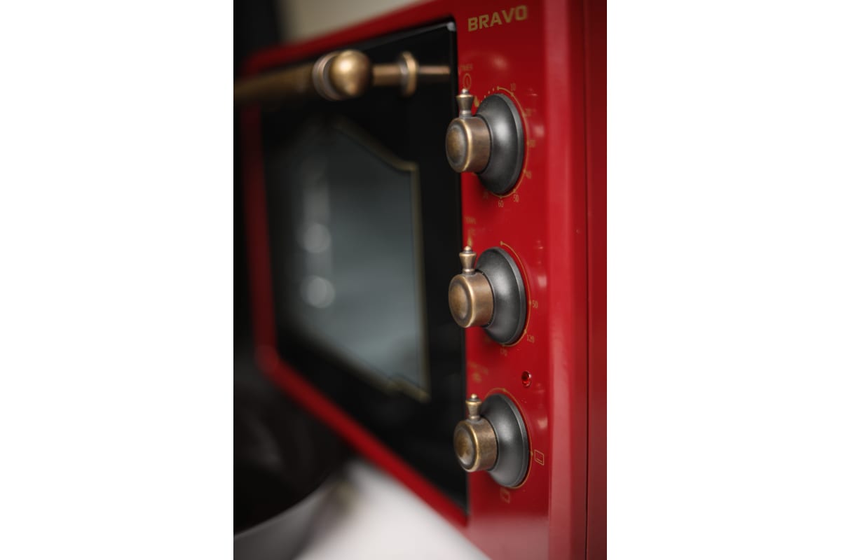 9028347 Мини-печь BRAVO FO-38RR красный STDN-0142183 - Вид №3