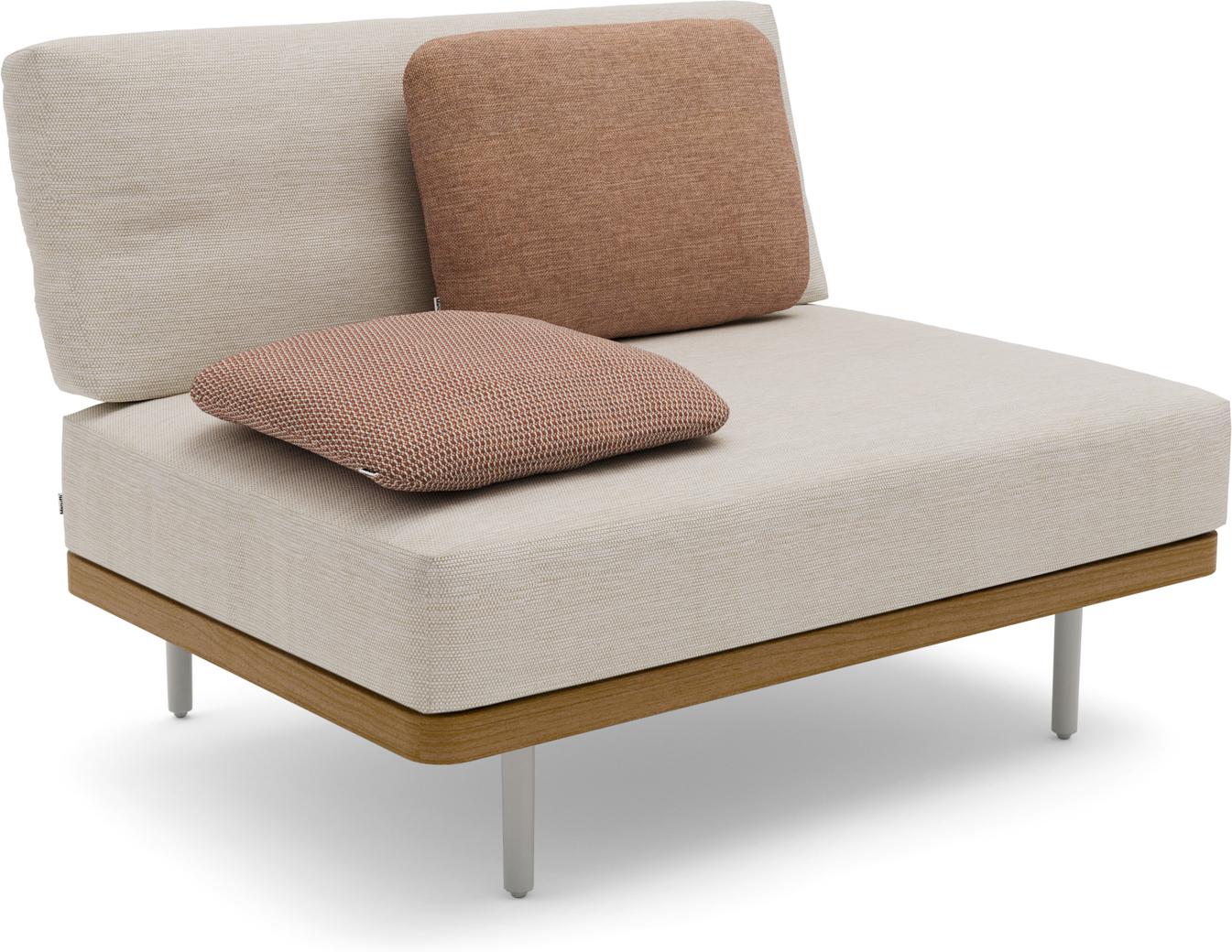 Большое среднее сиденье кремень teak Manutti Flex MNST513