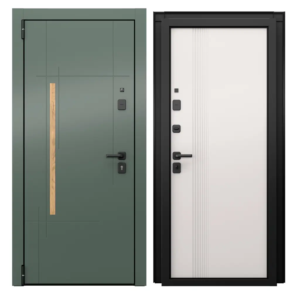 Дверь входная металлическая Грин Скейп 86x205 см левая шелк белый TOREX STLM-2169346