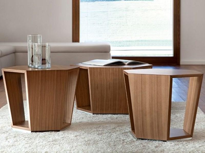 Tonon Дизайнерский деревянный журнальный столик с журнальной стойкой sun-id-1488381 - Вид №2