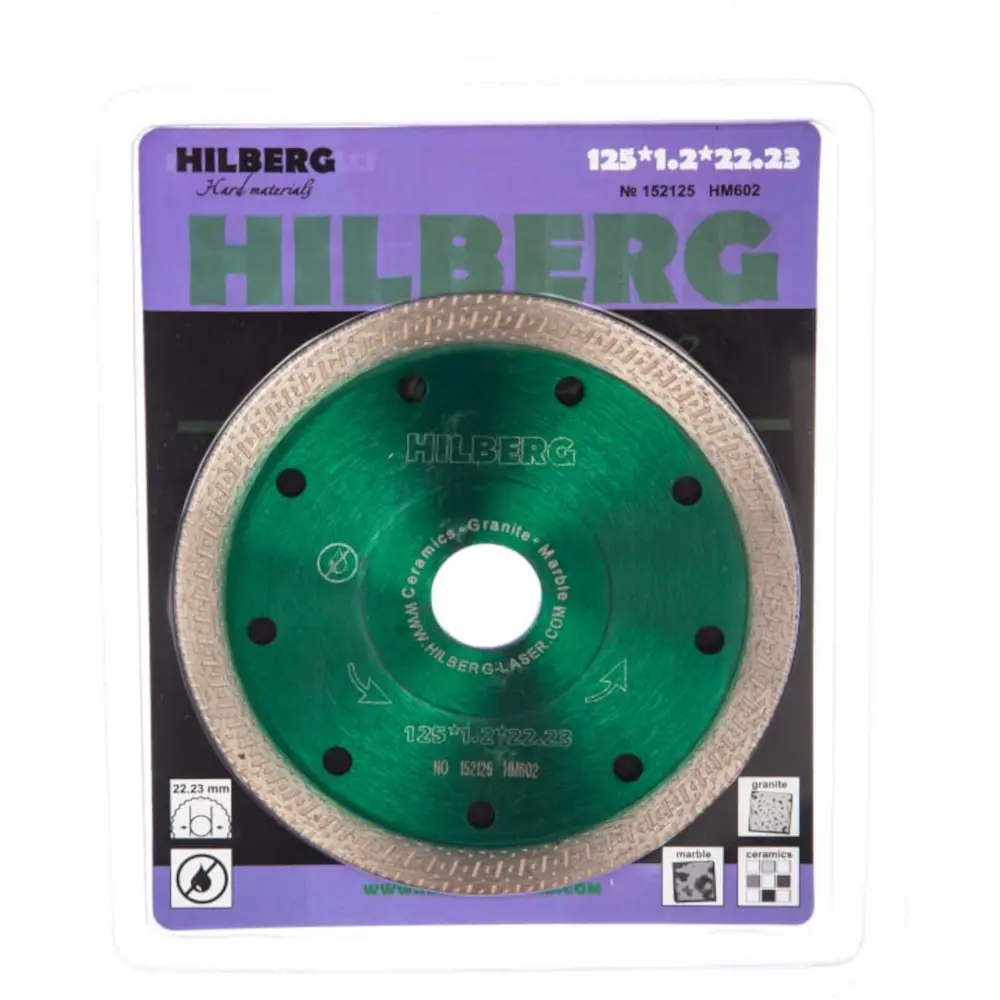 Алмазный диск Hilberg HM602 для точной резки керамики и мрамора 88018447 STLM-1349215 - Вид №1