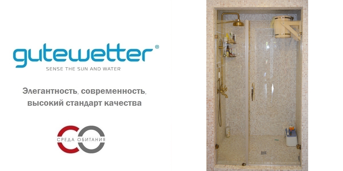 Душевая дверь в нишу 100x190 GK-002B GUTEWETTER LUX DOOR 100X190GK002B - Вид №1