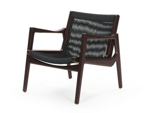 Веревочное кресло с подлокотниками