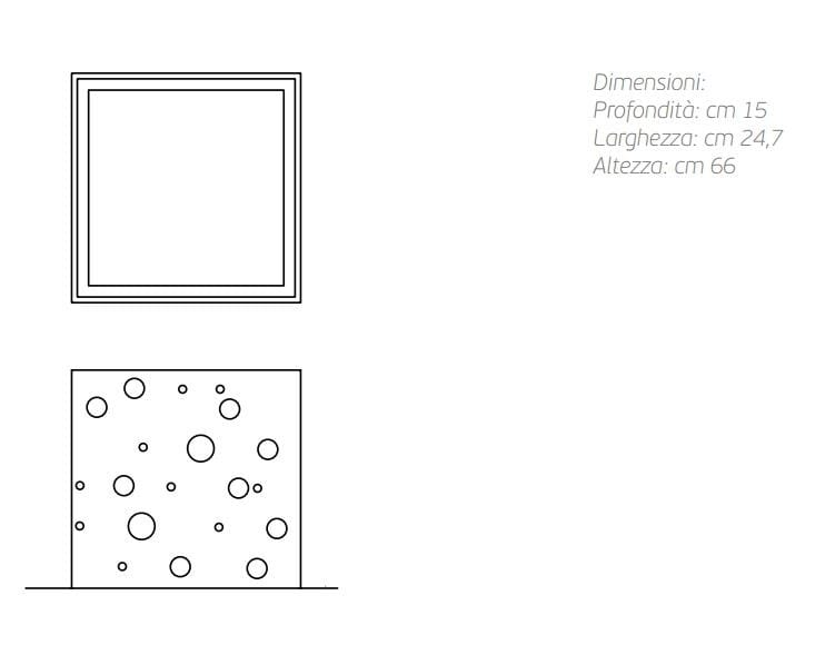 Квадратная крышка двери из оцинкованного листа Viscio Urban Design Gio' ARCH-00107417 - Вид №2