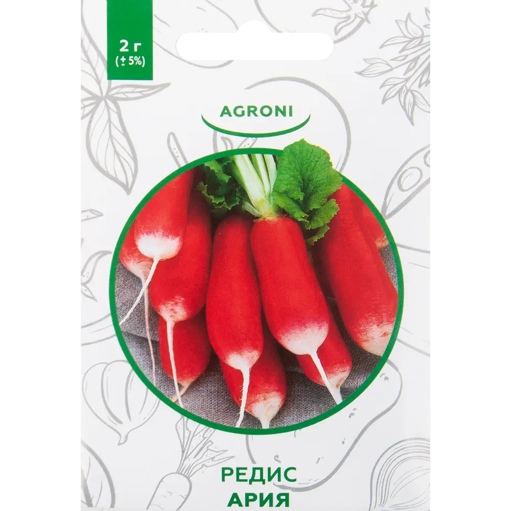 Семена Редис «Ария» XS 82457680 STLM-2020759 AGRONI 