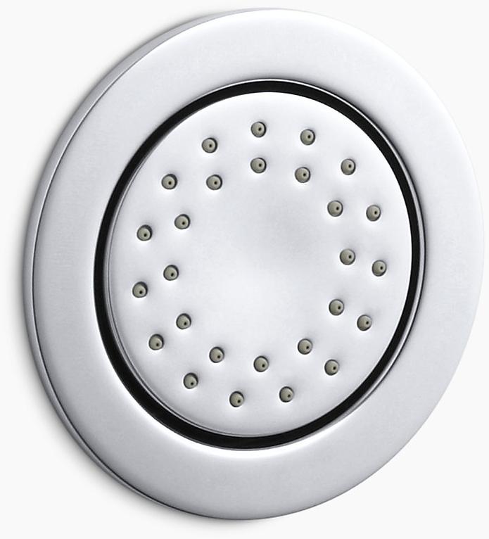 KOHLER WaterTile Круглый спрей для тела с 27 форсунками 2,0 галлона в минуту со стимулирующим спреем и воздушно-впускной технологией Katalyst K-8013-AK-BN  - Вид №1