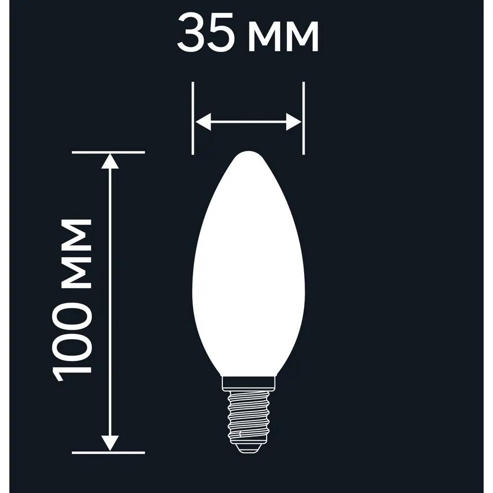 LEXMAN LED-лампа E14 свеча прозрачная, теплый белый свет 82991652 STLM-0923971 - Вид №6