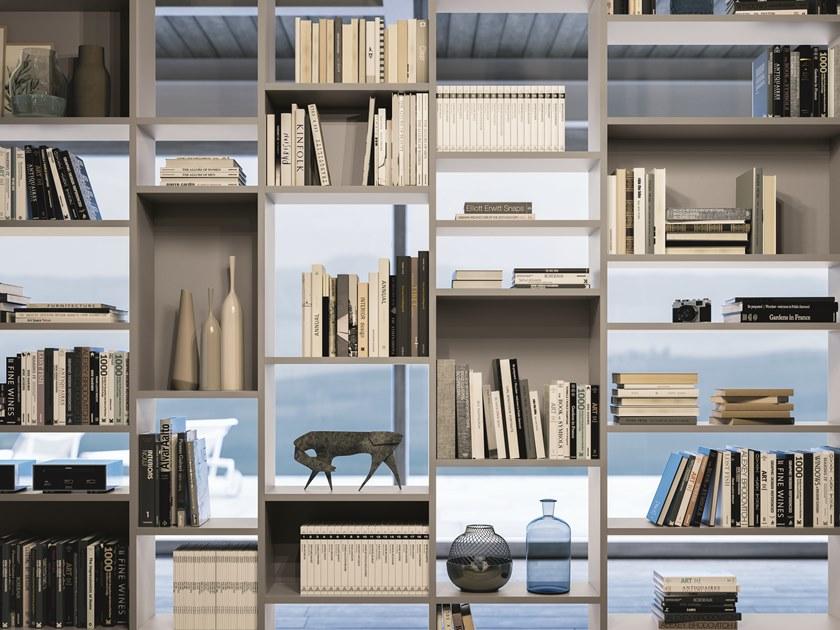 Composit Книжный шкаф-разделитель из лакированной древесины Day system sun-id-1444069 - Вид №1