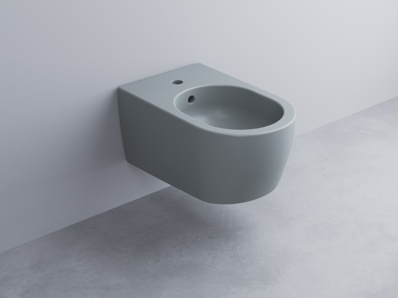 SMBSNW-BR Биде подвесное с одним отверстием под смеситель, в комплекте с крепежами 53 cielo Smile Ceramica Cielo