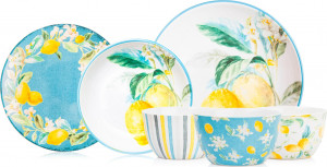 10655238 Certified International Сервиз столовый Certified Int. Лимоны на 4 персоны 18 предметов, керамика Керамика