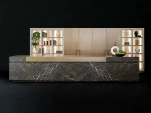 TM Italia Cucine Кухня из натурального камня с островом
