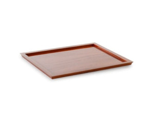 Прямоугольный поднос из красного дерева