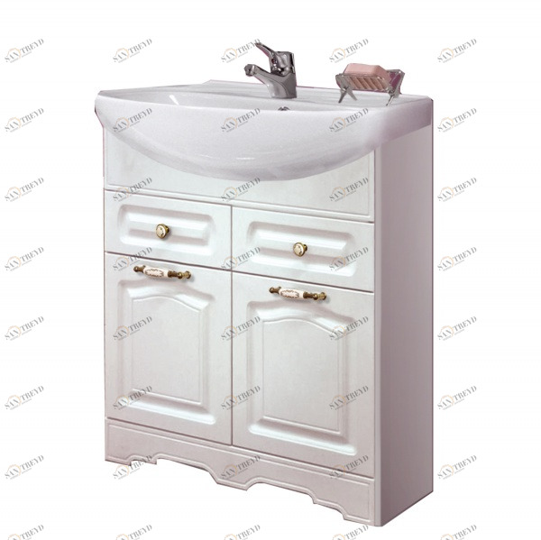 Тумба Классика Эрика 60 ольха белая  12260 с раков. ERICA ERI60 1 (S-UM-ERI60/1/2) VAKO 232340