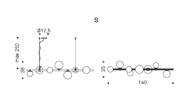 Подвесной светильник из дутого стекла Cattelan italia Planeta ARCH-00004835 - Вид №4