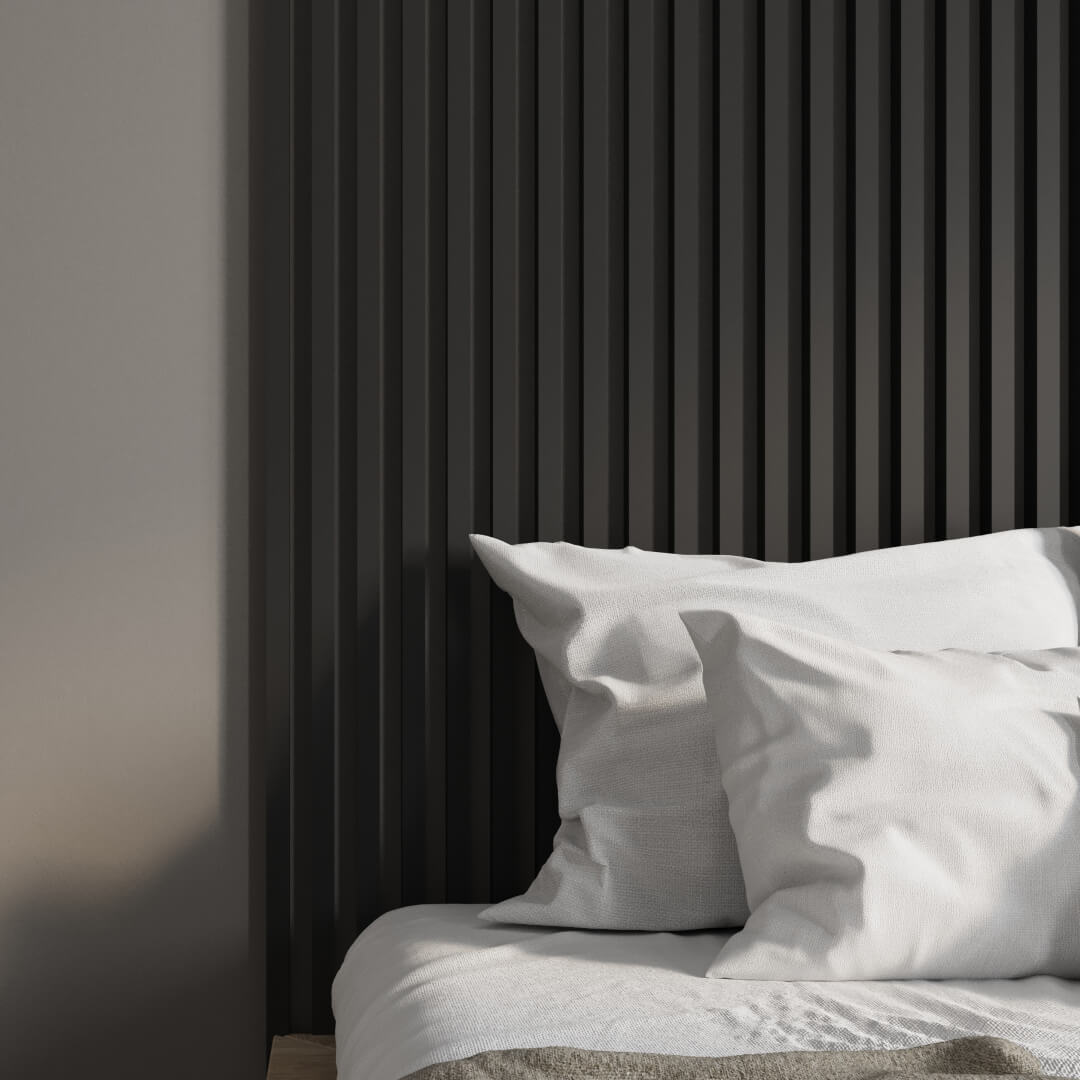 Интерьерная рейка МДФ STELLA Ривьера Black Edition 40*30*2700 (уп.4 шт.) Standart STSR-855 - Вид №1