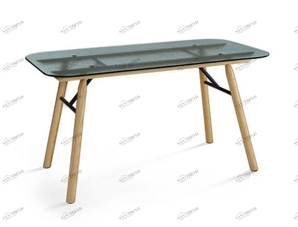 Midj Прямоугольный стол из ясеня и стекла Suite sun-id-1493192