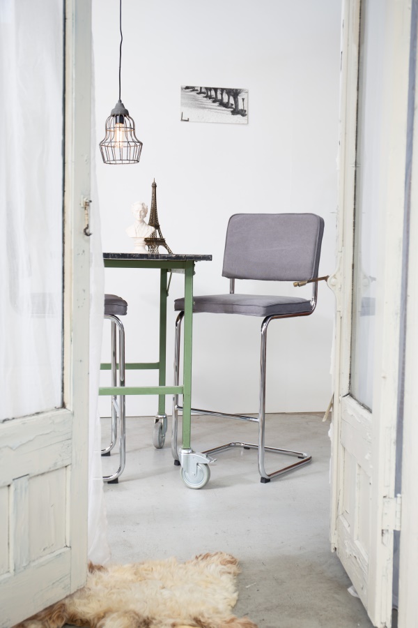 Стул барный Ridge Vintage синий Zuiver 1500026 - Вид №1