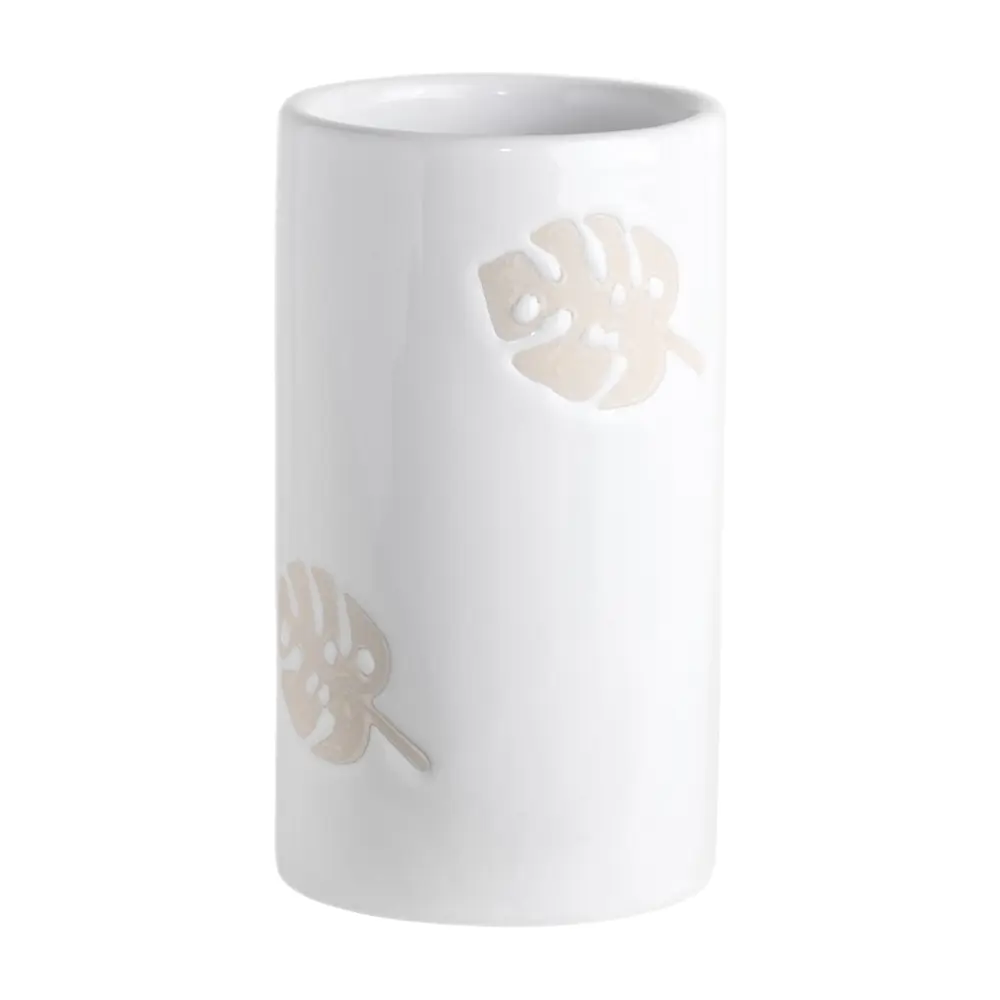 Стакан для зубных щёток Lopo керамика цвет бежевый VERRAN STLM-2026599