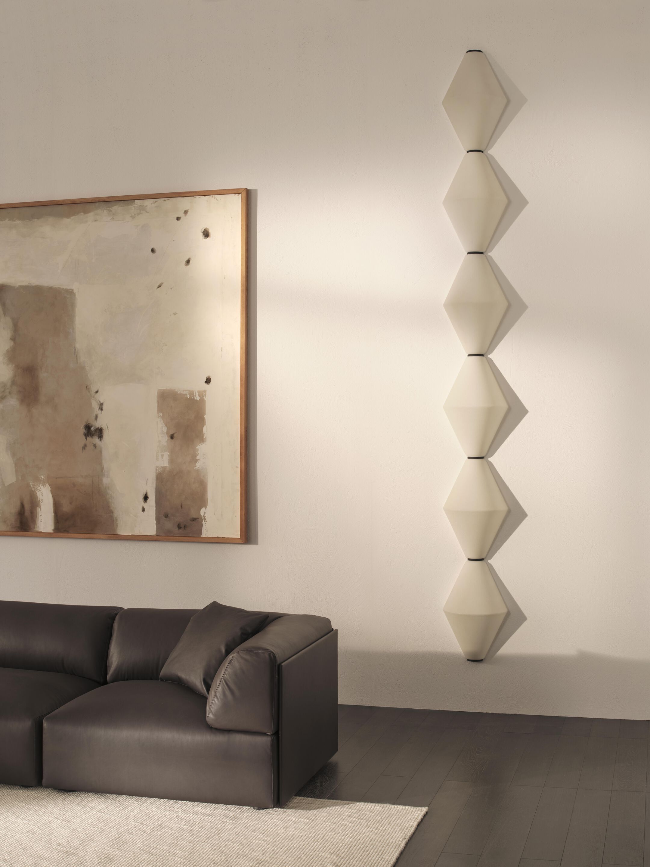 Светодиодный настенный светильник из опалового стекла DE PADOVA Helium ARCH-00041100 - Вид №1