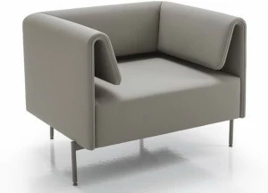 Kastel Кожаное кресло с подлокотниками Klint