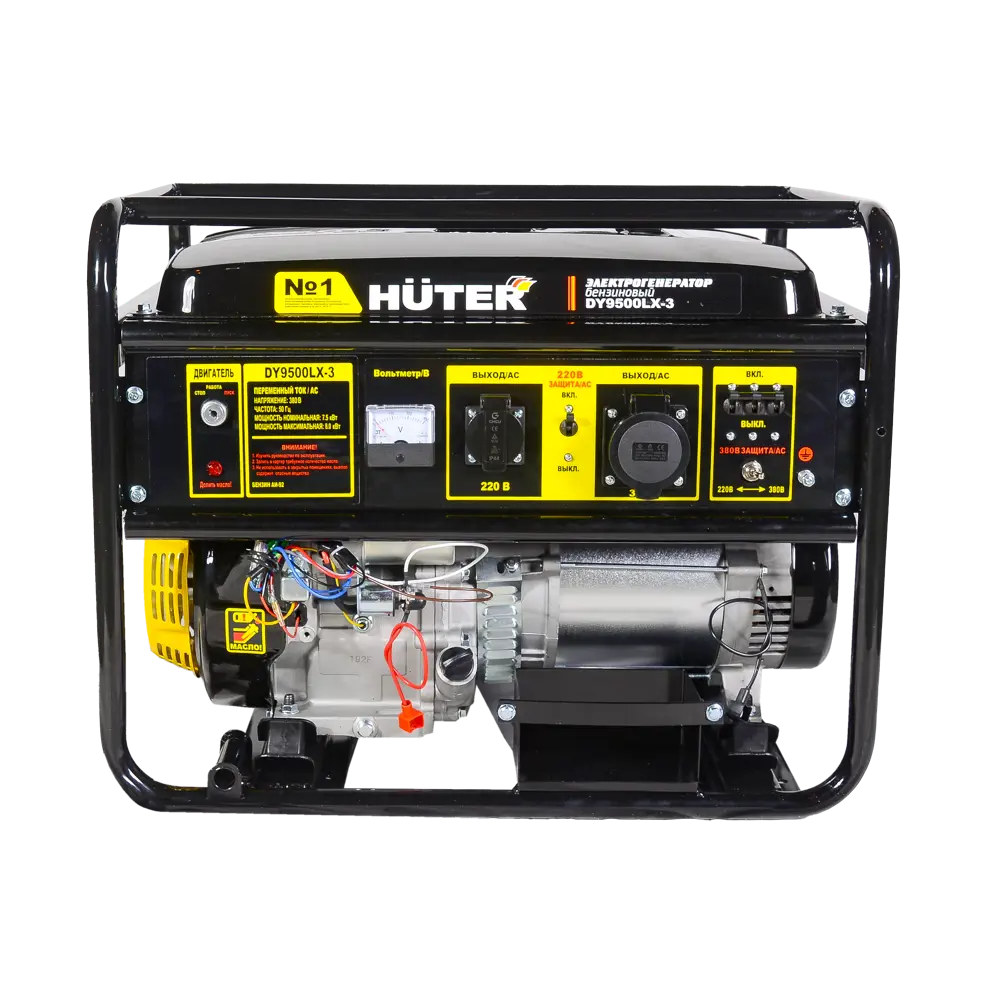 Генератор бензиновый Huter DY9500LX-3, 8 кВт 85032820 STLM-2195787  - Вид №3