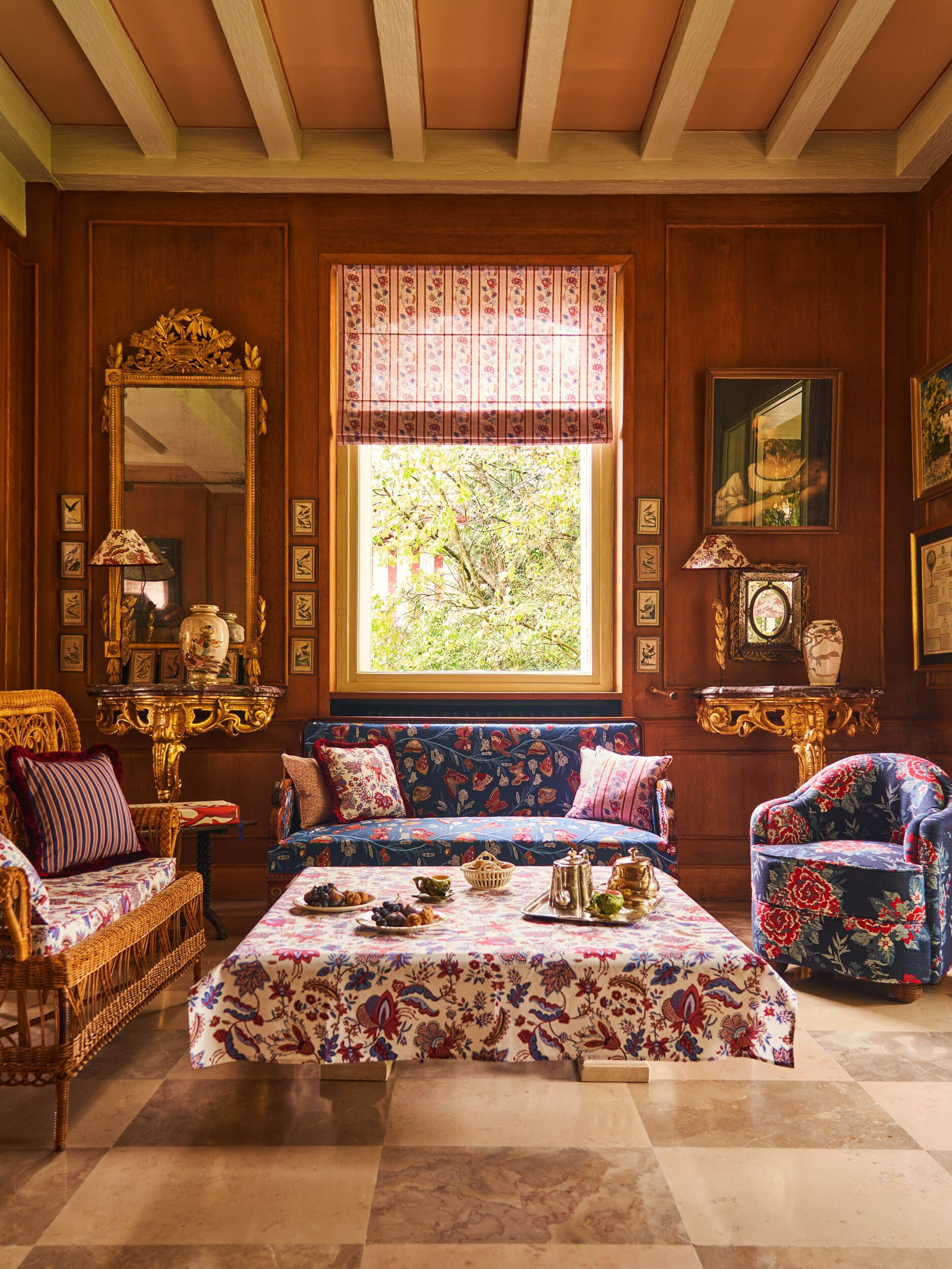 Хлопчатобумажная ткань с цветочным рисунком LELIEVRE Quenin-Belle Époque ARCH-00055227 - Вид №6