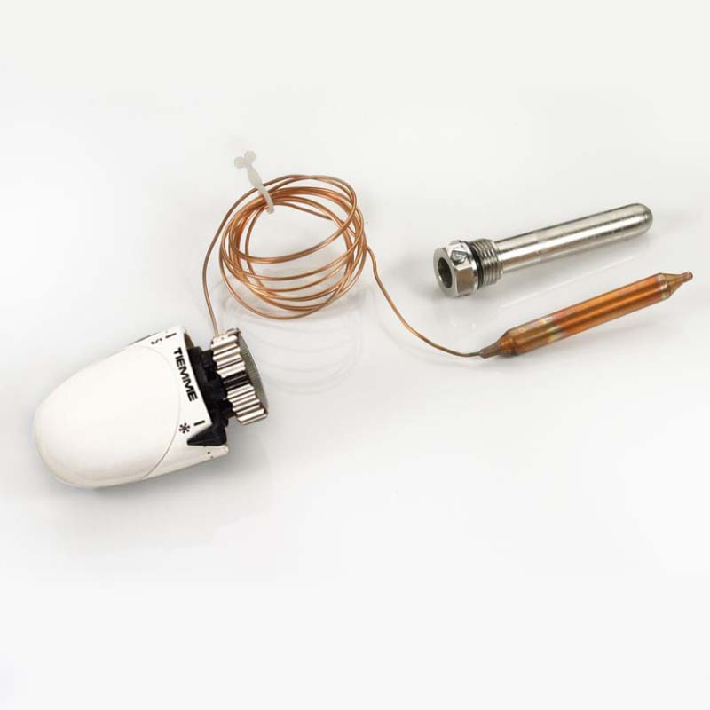 Термоголовка М30х1,5 Tiemme с капилляром и погружной гильзой 1/2" 20-50"C 4500032
