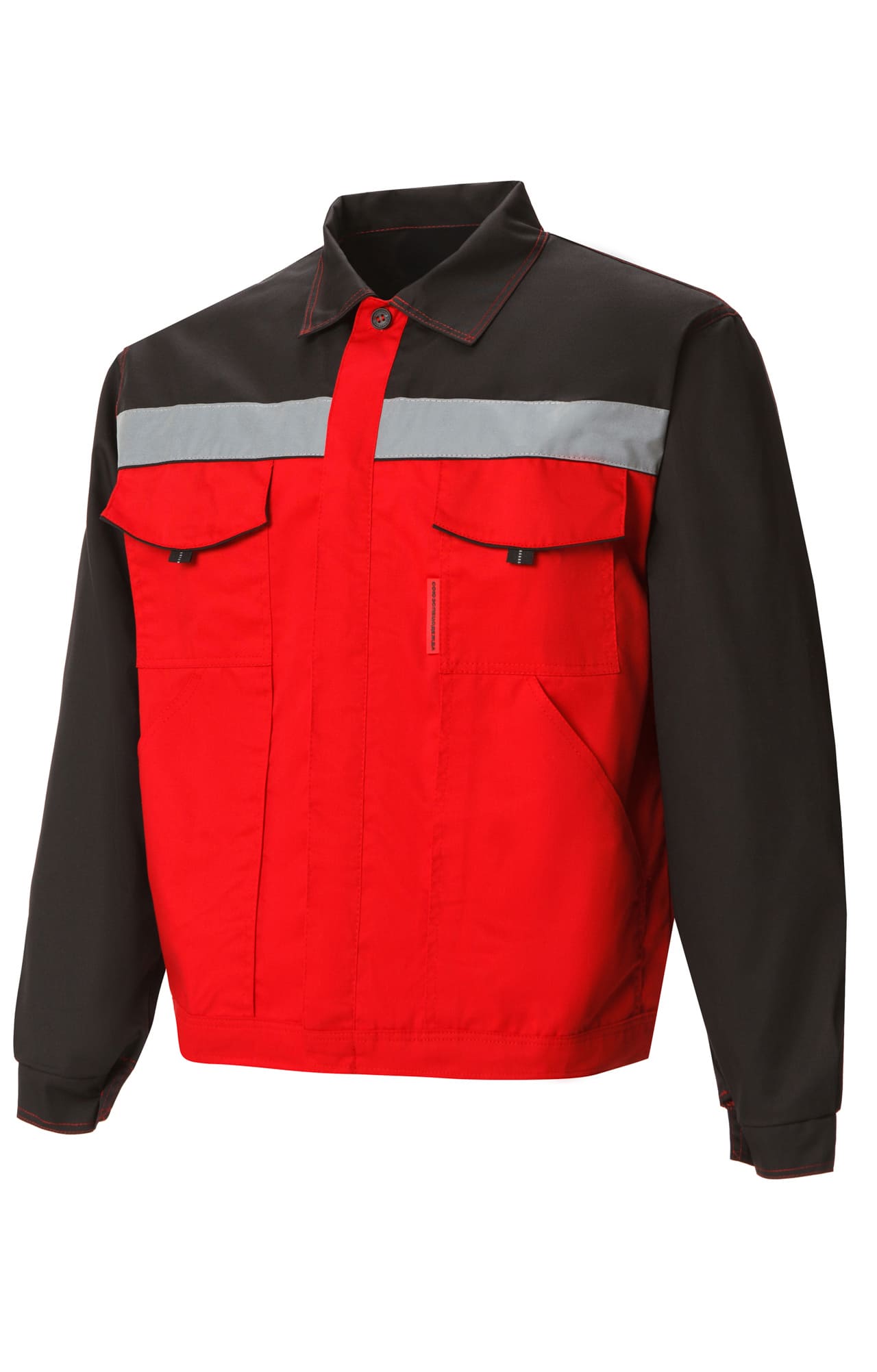 65178 Костюм "Мастер-Люкс" красный с черным  Летняя спецодежда  размер 56-58/170-176  - Вид №1