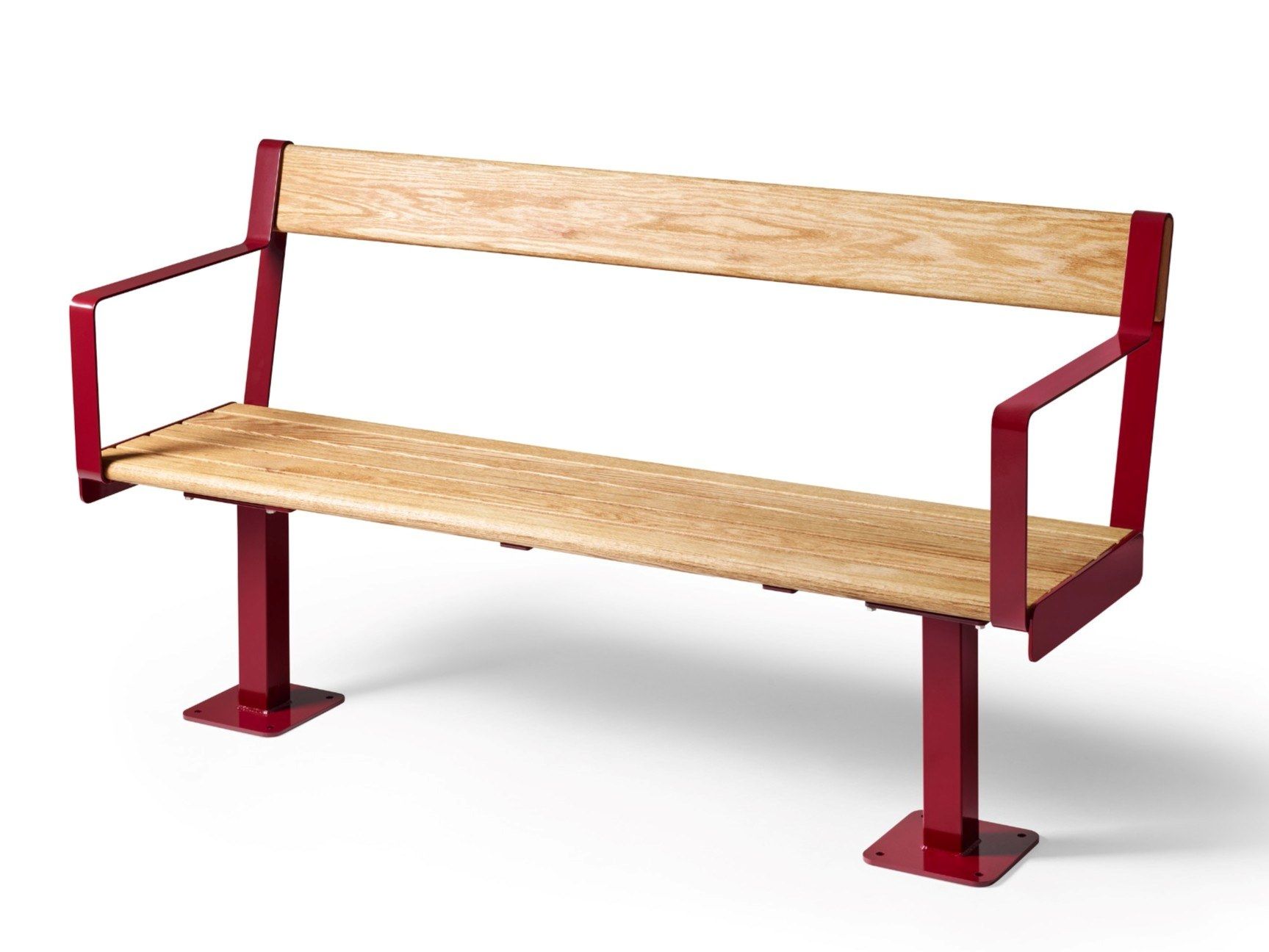 Стальная и деревянная скамья со спинкой Nola Industrier High &amp ARCH-00066988