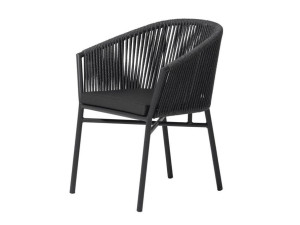 Штабелируемый садовый стул с подлокотниками