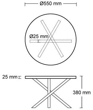 URBI et ORBI Круглый журнальный столик из бетона sun-id-1471182 - Вид №5