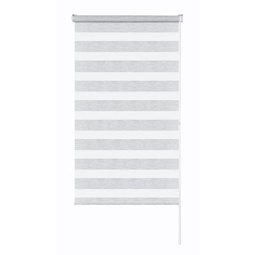 MIAMOZA Рулонная штора день-ночь Москва 60x160 см в серых полосках 89411437 STLM-1564070