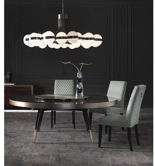 Gianfranco Ferré Home Круглый стол из мрамора сахар-нуар Mayfair Maf.121.a - Вид №2