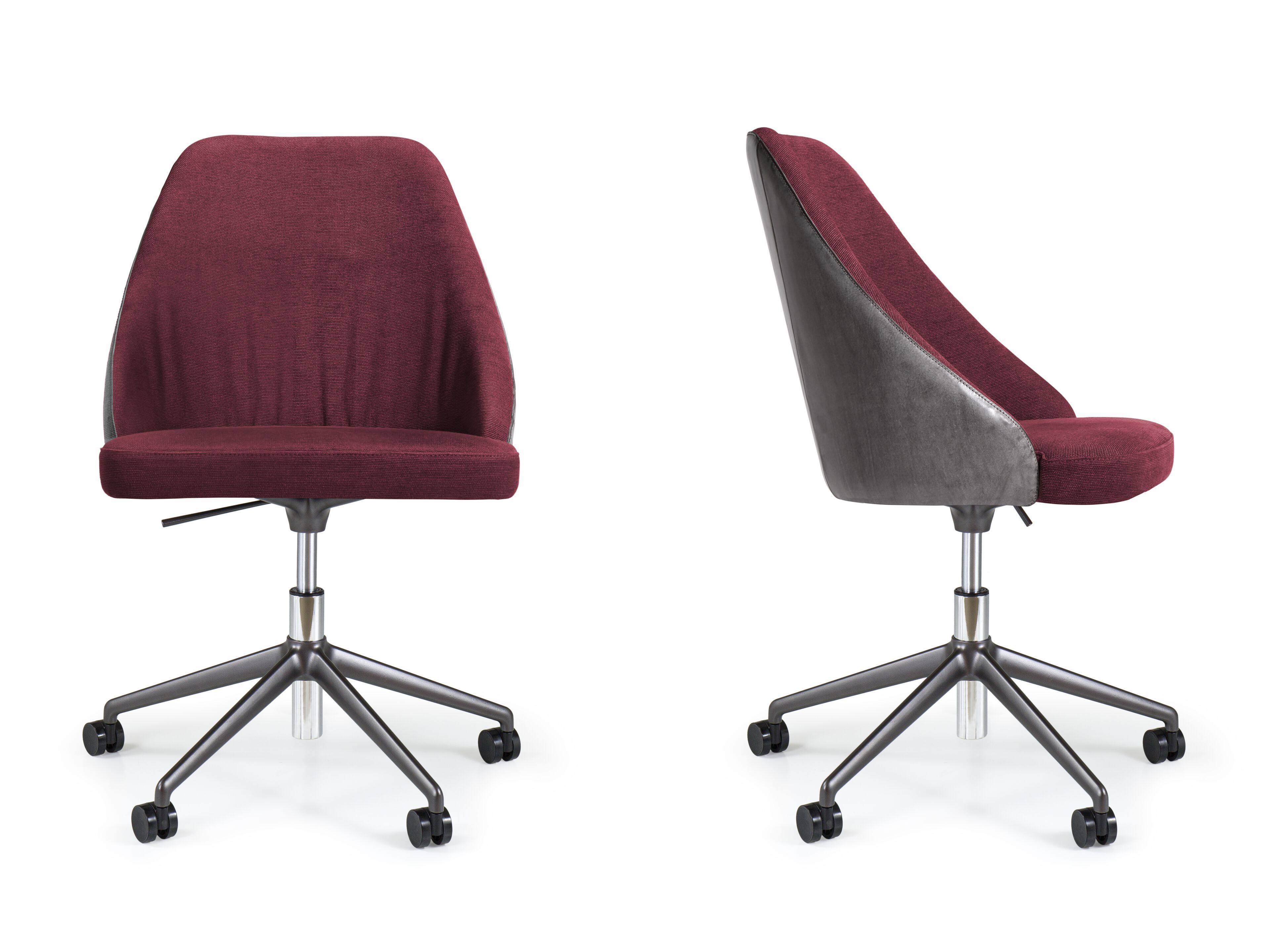 5-спицевое вращающееся офисное кресло с тканевыми колесами Borzalino Neil ARCH-00032930