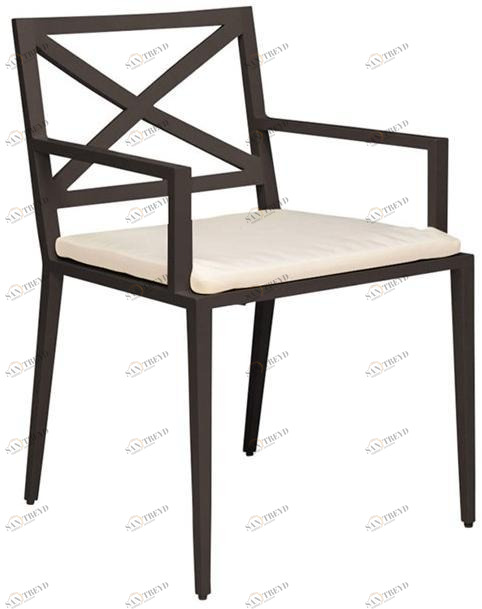 JANUS et Cie Стул из алюминия с порошковым покрытием и подлокотниками Azimuth sun-id-1361061