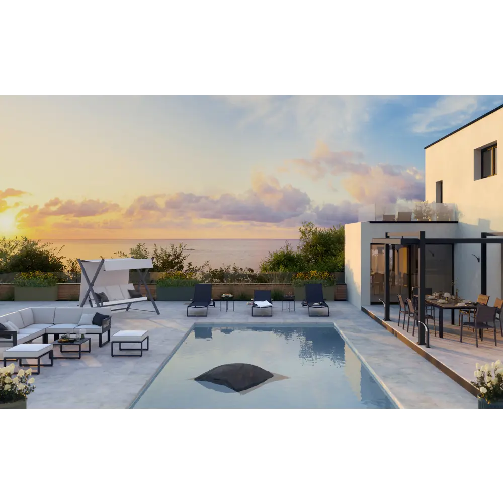 Качели садовые BEGINIA Odyssea сталь светло-серый STLM-2115748 - Вид №18