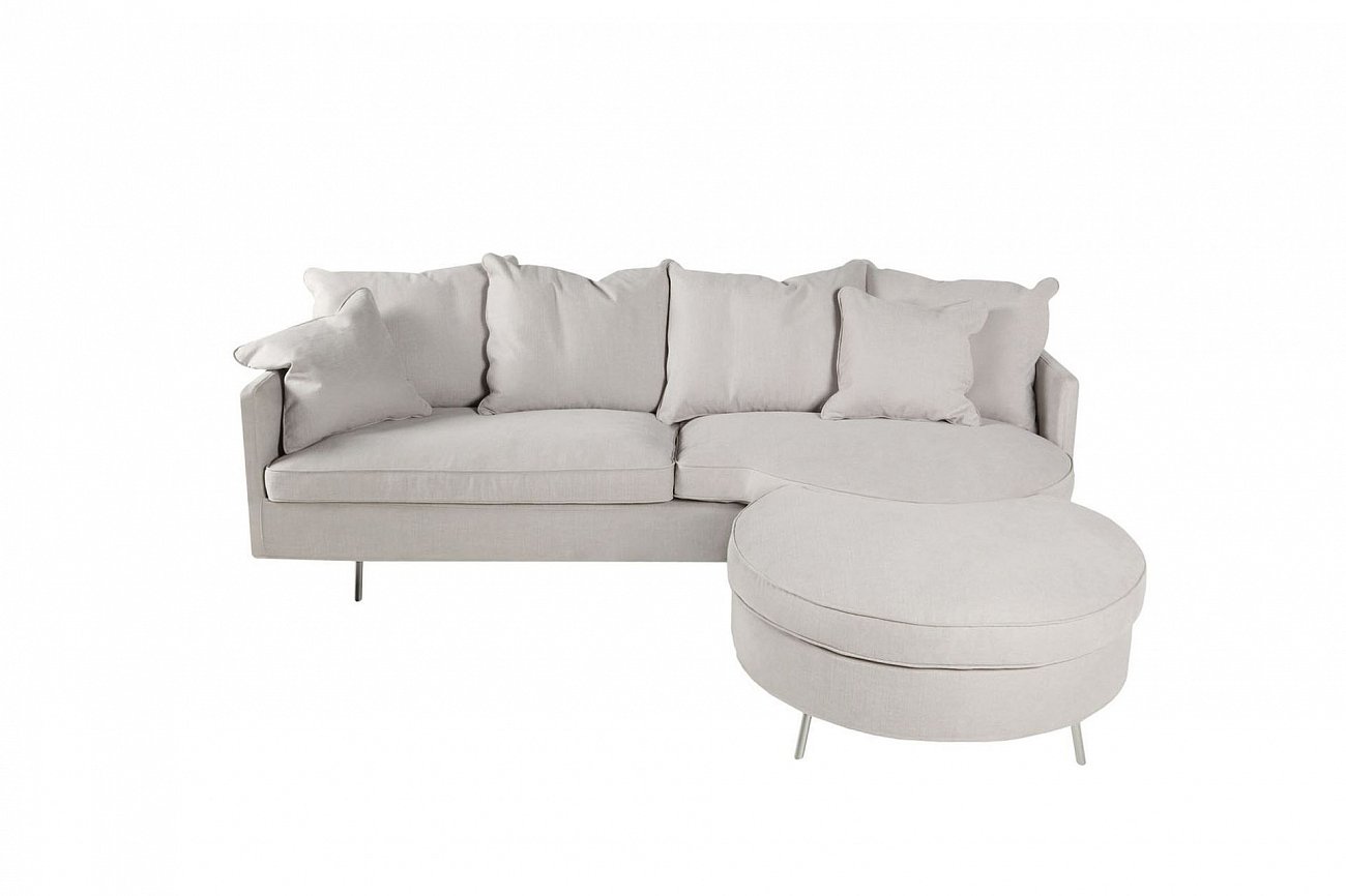 Диван Julia трехместный угловой светло-серый SITS ДИЗАЙНЕРСКИЕ, JULIA 192056 Серый  - Вид №10