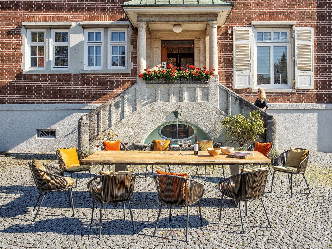 Синтетическое волокно и алюминиевый садовый стул FISCHER MÖBEL Basil ARCH-00107975 - Вид №5