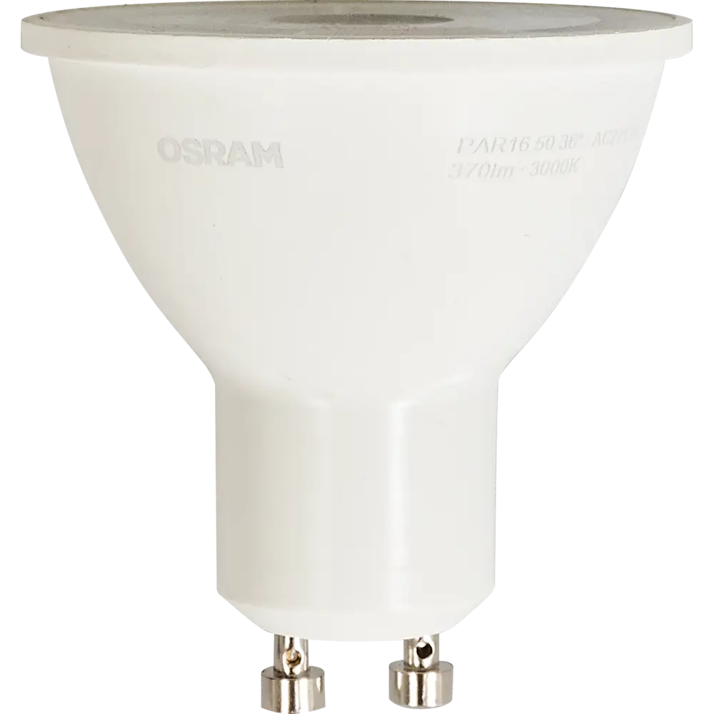 Лампа светодиодная Osram спот GU10 4 Вт 370 Лм свет тёплый белый 14752351 STLM-2081783 