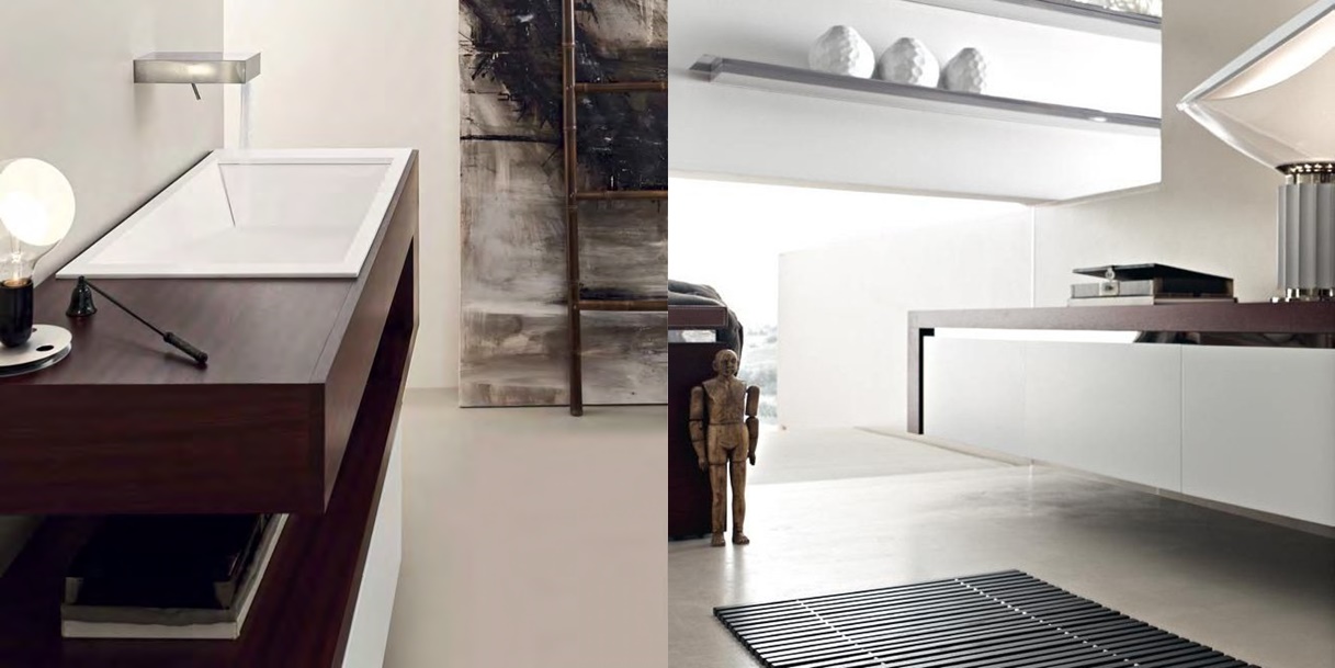 Toscoquattro Комплект мебели для ванной 02 NEW LOOK красное дерево 11A33ZC08P3SA - Вид №2