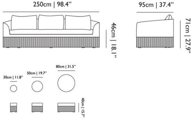 moooi Мягкий диван из ткани Amami sun-id-1512293 - Вид №3