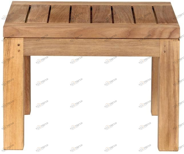 TRIBÙ Низкий квадратный журнальный столик из тика Pure sofa 01283