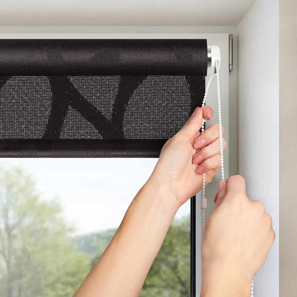 Штора рулонная Bella 40x160 см чёрная PRAKTO STLM-2193517 - Вид №2