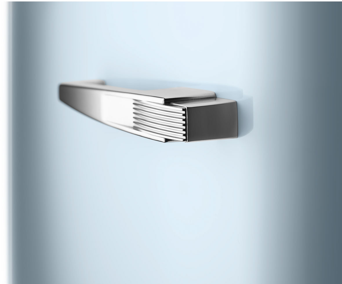 FAB28LPB5 Холодильник / отдельностоящий однодверный холодильник, стиль 50-х годов, 60 см, пастельный голубой, петли слева SMEG  - Вид №3